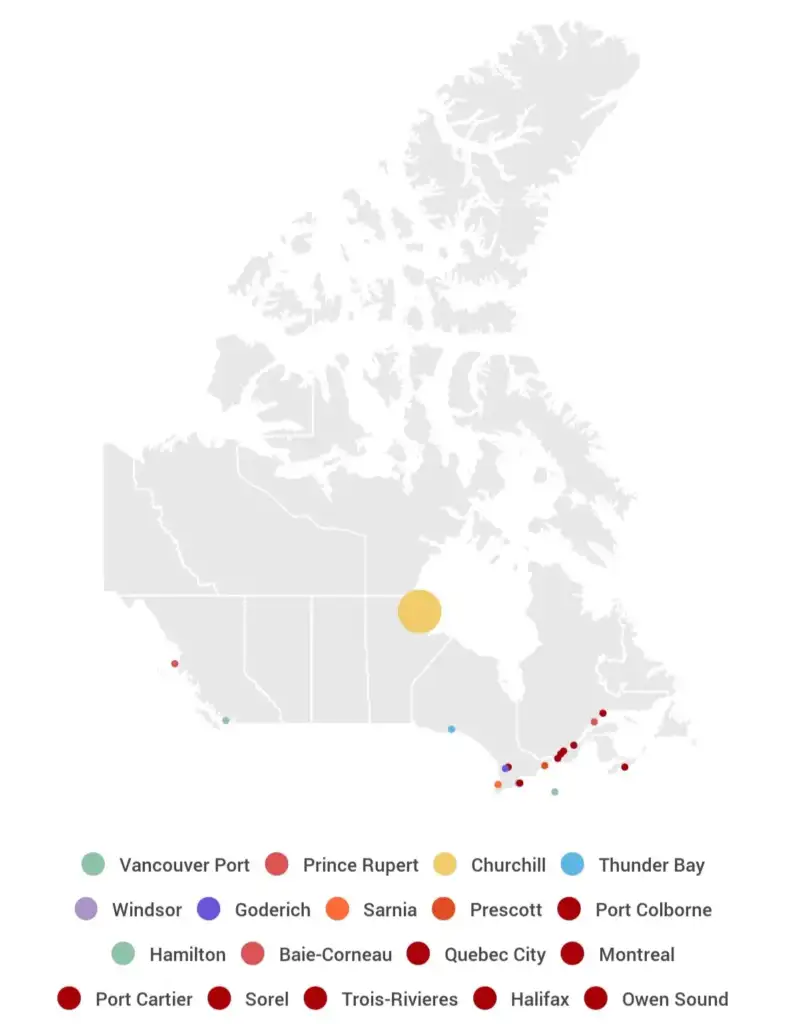 Shipping Ports in Canada