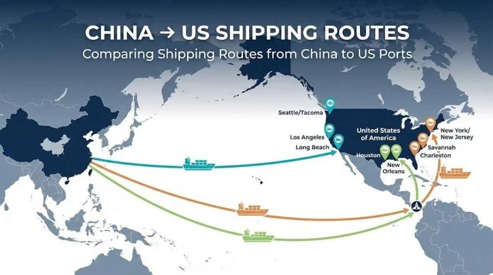 Top 10 best shipping routes to ship containers from China to USA