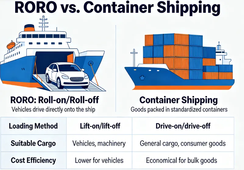 RORO vs. Container Shipping